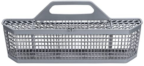 Dishwasher Silverware Replacement Basket, Plastic Universal Dishwasher Cutlery Basket with Open Grid, Utensil Silverware Basket for WD28X10128, 19.7 X 8.3 X 3.7in