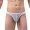 Herren Brief Unterwäsche Jockstrap Niedriger Taille String Unterhose Weiche Nähte Laufhosen Durchsichtig für Männer Brief Sheer mit O-Ring Tanga Baumwolle Sexy Funktionsunterhose Bikinislips