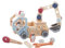 EverEarth Mars Expedition Fahrzeug zum Bauen und Basteln aus Holz - Mars Rover mit beweglichem Schaufelarm in Pastell mit Astronauten und Werkzeug zum Aufbauen und Schrauben - Galaxy Truck EE33797