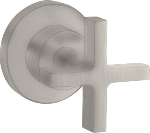 hansgrohe AXOR Citterio Absperrventil Unterputz mit Kreuzgriffen, 39965800, Farbe: Edelstahl Optic