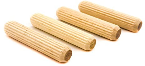 Tolux Goujon 8x32 mm, Lot de 100 Pièces, Tourillons et Chevilles en Bois de Hêtre Haute Qualité, Selon Norme DIN 68150