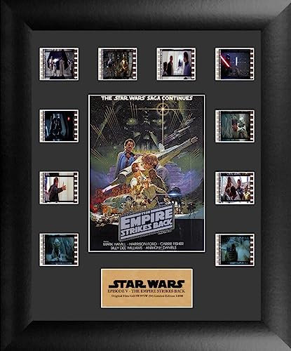 FILMCELLS Star Wars Episode V The Empire Strikes Back Mini-Montage, gerahmt, Filmpräsentation, 10 Stück, 35 mm, limitierte Auflage, 27,9 x 33 cm