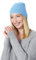Style & Republic Kaschmir Sport Mütze-Beanie Damen aus 100% Cashmere - Dein kuscheliger Premium Strick Beanie für stilvolle Herbst- & Winter-Momente - ICY Blue
