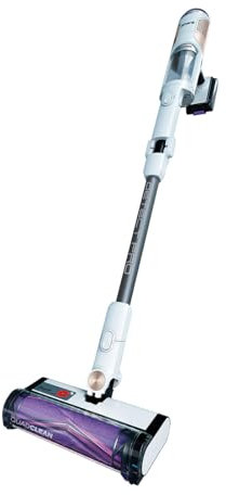 Shark Detect Pro Aspiradora sin cable, hasta 60 min de autonomía, tecnología Anti Hair Wrap, con boquilla estrecha y gran capacidad de succión, ligera, en blanco y gris, IW1611EU