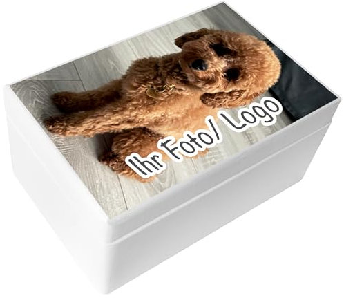Creative Deco Weiße Personalisierte Geschenke Fotogeschenke Holzkiste | dein Eigenes Foto und Bild Individuelle Geschenk | Geschenkkiste Geschenkbox | Für Frauen, Männer und Paar | 30 x 20 x 14 cm