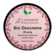 Landseife Bio Deocreme mit blumigem Duft