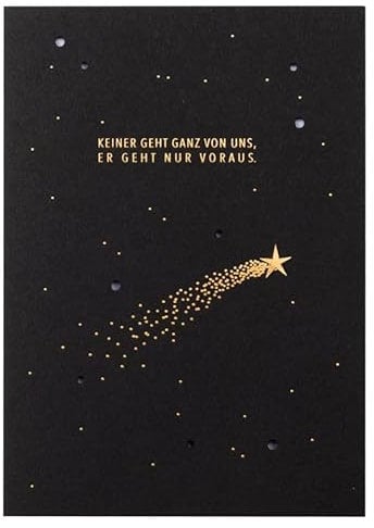Räder Trauerkarte Sternenhimmel Keiner geht ganz von Uns