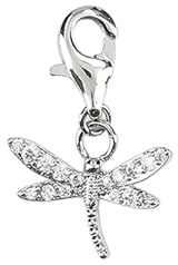 Depesche 11785-092 Charms Express yourself - Anhänger für Halsketten und Armband, Libelle, versilbert, als kleines Geschenk