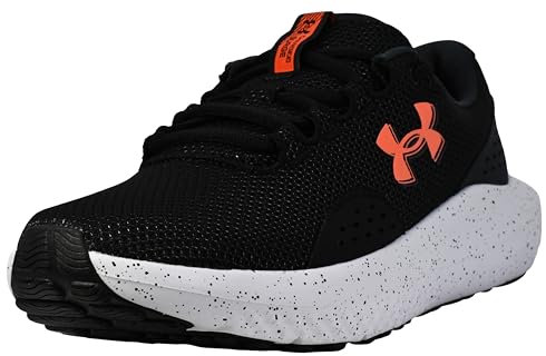 Under Armour Tenis Charged Surge 4 para Hombre, (004) Negro/Antracita/Rojo Ares, 43 EU