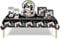 41Pcs Video Game Birthday Decorations Set - Black White Boys Gamer Gaming Controller Table Cloth, Paper Plates, Napkins, Cups for Him - Party Table Decor