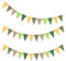 Wimpelkette Outdoor Grün, 3 Stück 4M Girlande Wimpelkette, Wimpelgirlande Wimpelkette Grün für Hochzeit Geburtstag Babyparty Gartenparty Jugendweihe Kinderzimmer Dekoration
