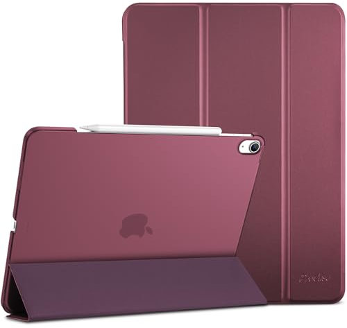 ProCase Funda para iPad Air 13 M3 2025 / M2 2024 A3268 A3269 A2898 A2899 A2900, Carcasa Delgada Smart Cover para Nuevo Aire 13 Pulgadas -Vino