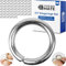 DIY Biegeringe, Ø 5 mm innen, 60 Stück, veredelter Stahl, Silber-farben, Metallringe Schmuckherstellung, O-Ring Schlüsselanhänger, Anhänger Schlüssel, offene Kettenringe Armband, Rundspaltringe Ösen