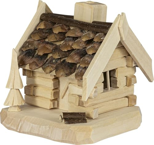 Rudolphs Schatzkiste Räucherhaus Räucher-Hütte BxHxT 8,5x9,5x9cm NEU Raucherhaus Rauchhaus Räucherfigur Rauchen Rauchfigur Rauchmann Räucherkerze Smoker Kerze Figur