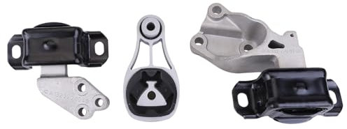 3x Motorlager Getriebelager Drehmomentstützlager Vorne Passend für Smart Fortwo 451 Motorhalterung Dreiteiliges Set A1322200048 Motorlagerung vorne Mitte Unten Links und Rechts, Motorhalter Halter