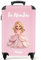 NoBoringSuitcases.com Kinderkoffer Mädchen, Koffer Kinder, Reisekoffer, Handgepäck Koffer, Koffer Mädchen, Kinder Koffer, ReiseKoffer Personalisiert, 55x40x20 cm (Blonde Prinzessin - Rosa)