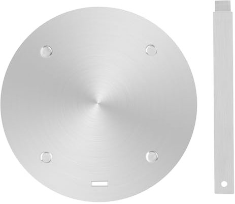 JasCherry Placa de Conducción de Calor para Estufa de Gas Placa para Inducción, Gruesa Difusor de Calor, Adaptador de Inducción de Disco Placa con Mango Desmontable, 28cm