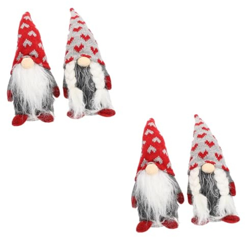 MAGICLULU 2 Ensembles Décoration De Poupée sans Visage Decoration Sapin De Noel Décoration Sapin De Noel Faux Nains Décor De Table De Poupée GNOME Poupée Naine Orner Chiffon 2 Pièces * 2