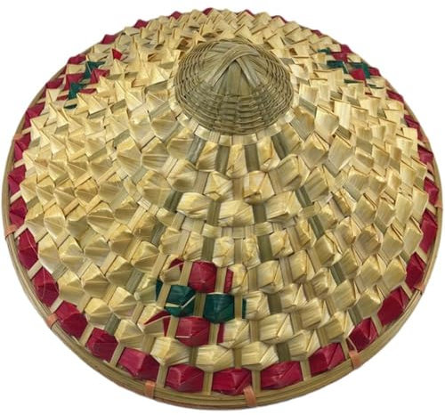 Muteitt Chapeau Conique Asiatique pour Enfants, Chapeau Conique Chinois, Chapeau De, Chapeau De Pêcheur, Chapeau De Paille pour Pêche en Plein Air l'agriculture