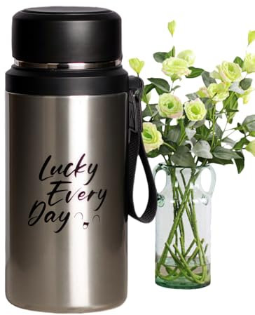 Bouteille d'eau isotherme, 800 ml, bouteille de sport étanche avec infuseur à thé, scellée sous vide, fournitures d'hydratation pour voiture, voyage, randonnée, gym, entraînement, taille du produit