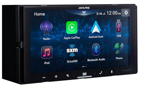 Alpine iLX-W670-S Digital Multimedia Receiver with CarPlay and Android Auto Compatibility and SWC Adapter