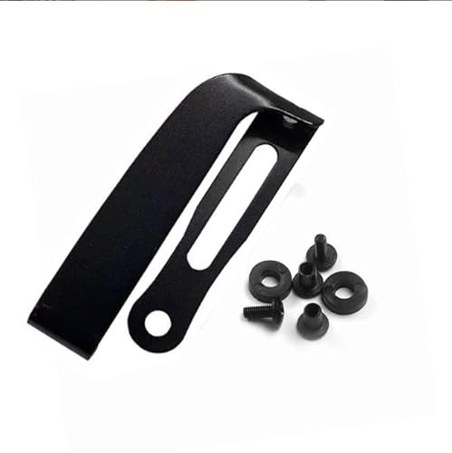 A Set Black Belt Clip Knife Sheath, Metal Kydex Holster Waist Clips, Kydex Knife Sheath Kit, Knife Clip Replacement, Metal Belt Clip for Knife Sheaths, Holster Making