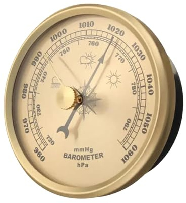 Fishing Barometer - Portable Weather Barometer for Automatic Pressure Compact Design with Clear Display, Fish Ruler for Outdoor Activities, Surfing, Camping, Boating,