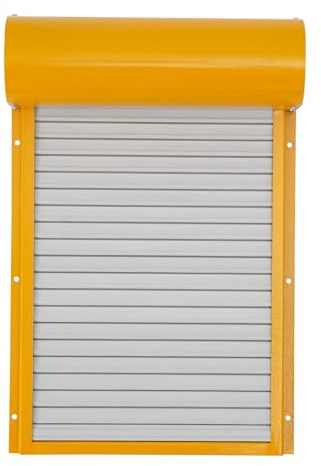 Hühnerklappe Automatisch Solar Batterie Groß Automatische Hühnerklappe Upgrade-Größe - Elektrische hühnertür mit Timer und Lichtsensor (Gelb)