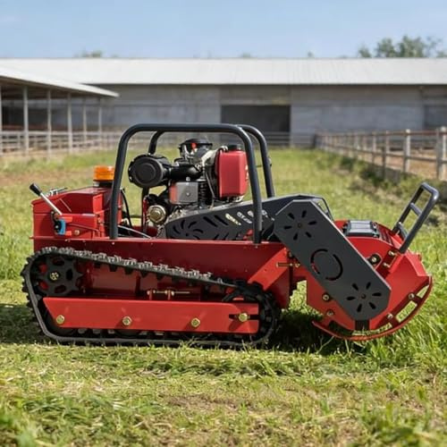 Falciatrice da giardino robotizzata semovente cingolata per manutenzione di grandi proprietà