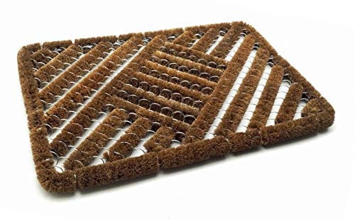 Fußabtreter Kokos 40x60cm Metall Türmatte Fußmatte Kokosabtreter Kokosfußabtreter