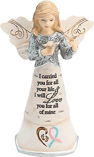 Pavilion Gift Company Elements Angels 82438 Angel Figurine Miscarriage Bereavement 5 Angel Figurine, Cream