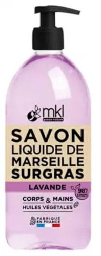 MKL Green Nature Savon Liquide de Marseille Surgras Lavande 1 L