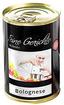 Schrader | Bolognese vom Angus Rind | herzhaft gewürzt mit Sauce | Tafelfertig | 400g in Dose
