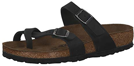 Birkenstock Damen Mayari Black, Oiled LeatherSandal