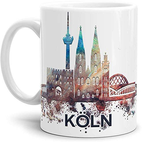 Köln-Tasse Skyline - Kaffeetasse/Mug/Cup - Qualität Made in Germany