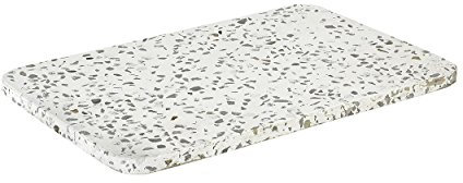 Blomus 65686 OMEO Dekoablage, White, Terrazzo, H 1 cm, B 30 cm, T 20 cm