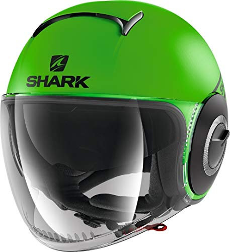 SHARK Motorradhelm NANO STREET NEON MAT GKK, Grun fluo, L