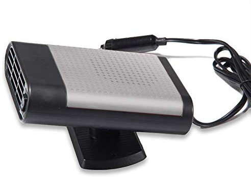 ele ELEOPTION Auto Heizlüfter,Tragbar Auto Heizung, 30 Sekunden schnelle Heizung schnell Defroster 12V 150W Auto Keramik Heizung Lüfter (Schwarz und Grau)