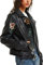 BELLIVERA Donna Giacca di ecopelle Primavera Pelle Autunno Vestiti Motociclista Cintura Floreale Corto Cappotto 1702020 XL