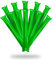 FUN FAN LINE - Packung mit 50 Stück Bam Bam Inflatable Stick Set für fußball Party, musikparty, Geburtstagsfeier. krachmacher Spiel beifall Luftballons. (25 Paare) (Grün)