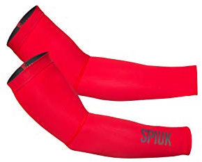 Spiuk Manguitos XP Unisex Rojo T. XL/XXL Lycra Verano, Hombres