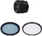 Sony SEL-50F18F Standard Objektiv (Festbrennweite, 50 mm, F1.8) schwarz + VF-49CPAM2 mehrfach beschichteter Schutzfilter, Polfilter 49mm + Sony VF-49MPAM Carl Zeiss T MC-Schutzfilter 49 mm schwarz