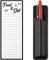Zonon Magnetic Note Pad for Fridge with Pen Holder Grocery List Notepad Magnet Pad for Refrigerator Magnetic Shopping List Pad