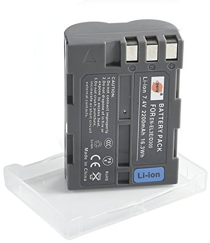 DSTE EN-EL3E ENEL3E (2200mAh/7.4V) Li-Ion Batterie Compatible pour Nikon D30 D50 D70 D70S D80 D90 D100 D200 D300 D300S D700