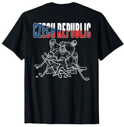 Tschechische Republik Eishockey-Fans Trikot – Support Czech Hockey T-Shirt