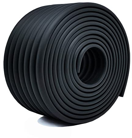 M2cbridge Multifunctional Edge and Corner Guard Coverage Baby Safety Bumper DIY (Black 4m)