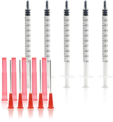 Horn Medical Spritzen-Set für Hobby & Heimwerken mit stumpfen Nadeln (5x 1ml & 5x Kanüle)