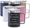 Coolparty Personalized 16oz Insulated Thermal Coffee Cup with Handle Travel Mug for Hot Cold Drinks Inspiration Motivational Gifts