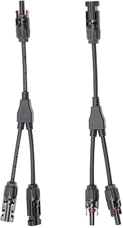 1 Paar Y Stecker Solar MMF und FFM Solar Y Kabel 1 zu 2 Solarpanel wasserdichter Stecker (2Y)
