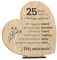 CONTRAXT Regalos originales para bodas de plata. Ideas regalos originales 25 años Tarjeta felicitacion 25 aniversario Decoracion Bodas de plata pareja novios mujer hombres (25 Años)